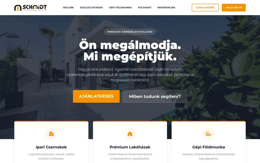 Schmidt'64 — weboldal referencia